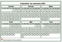 Calendrier 2027 à imprimer, semestriel, format mini de poche, fond blanc