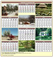 Calendrier 2013 semestriel avec une photo différente chaque mois